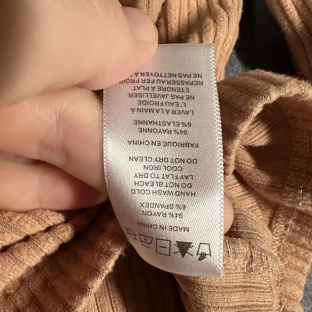 Altar'd State Sweater Womens Medium Ribbed Long Sleeve Collared Pullover Top - Image 6