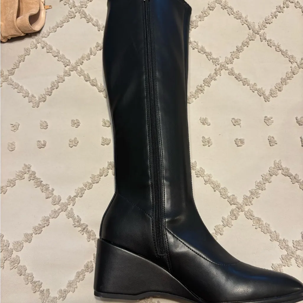 AEROSOLES Black  Knee Boots - Image 8