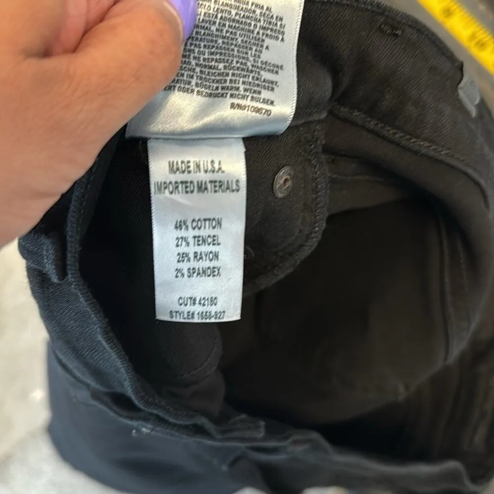 Citizens of Humanity Emannuelle Low Rise slim Boot Jeans black cropped size 27 - Image 9