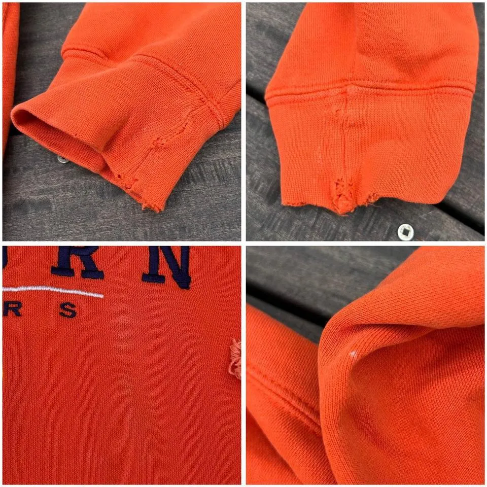 Vintage Orange Jansport Auburn Tigers Hoodie Sweatshirt Colligate Top - Image 8