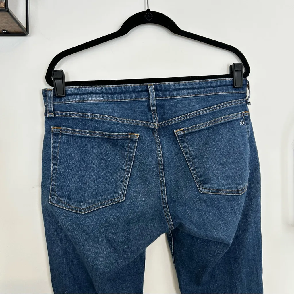 Rag & Bone Dre Low-Rise Slim Boyfriend Denim Blue Jeans Size 29 - Image 3