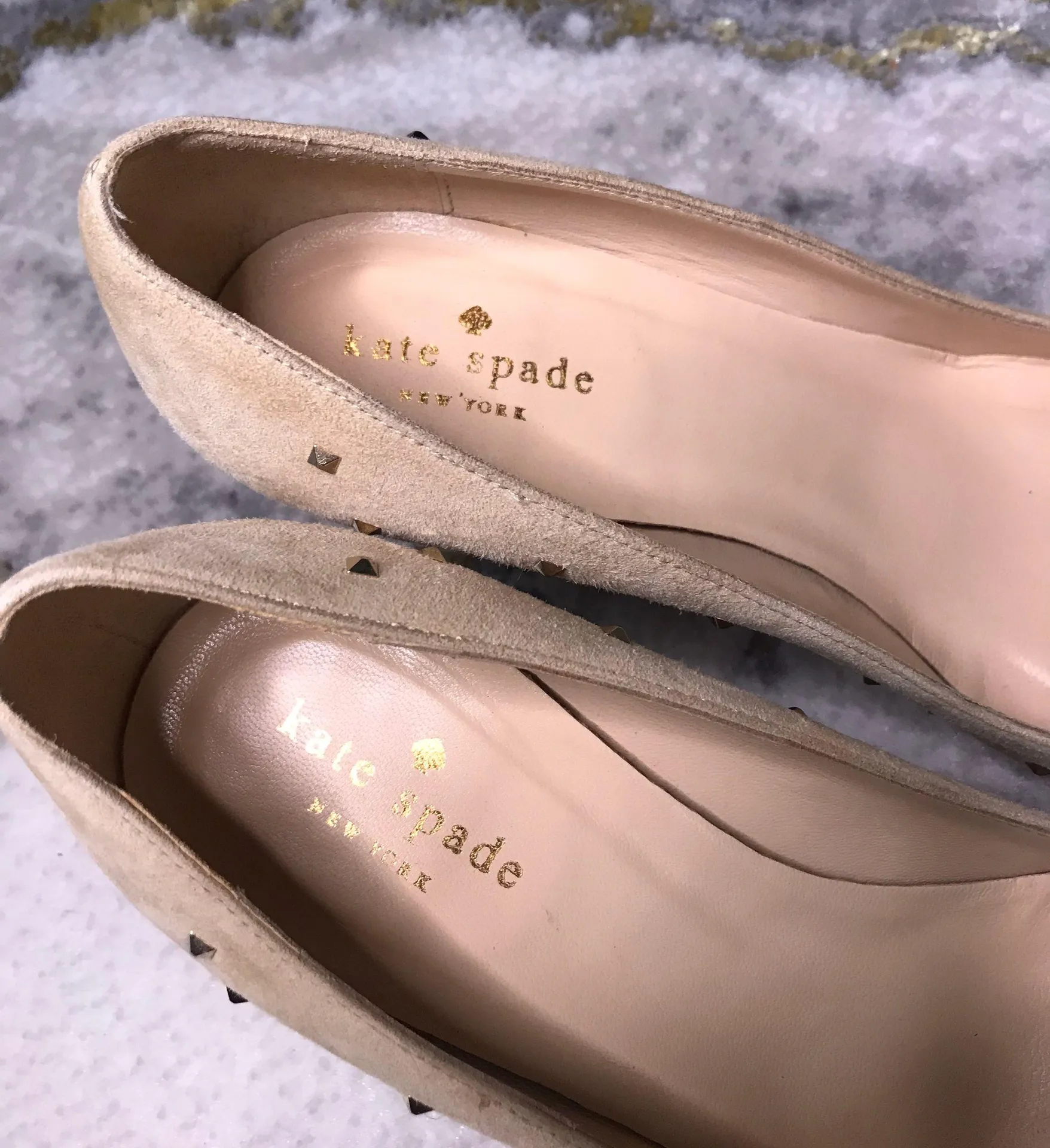 Jacinda Nude Suede Pumps - Image 10