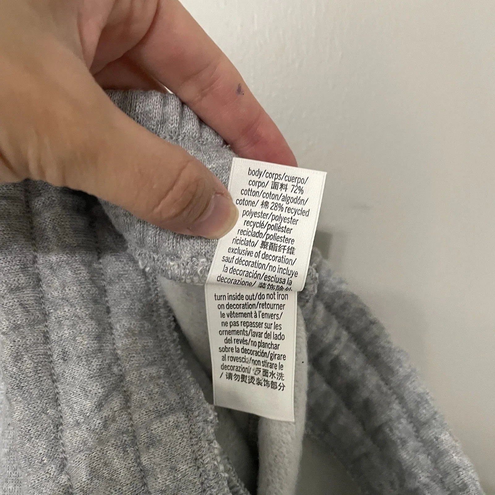 Victoria's Secret Pink Size L Gray Drawstring Sweat Shorts Lounge Cozy - Image 4