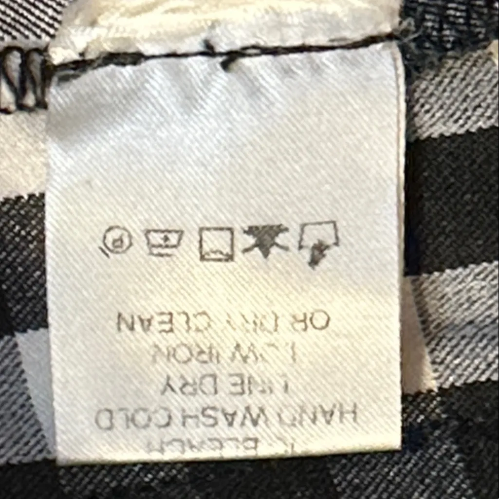 Avenue Montaigne Leo Black White Plaid Check Pull On Crop Flare Pants 10 F1512 - Image 10