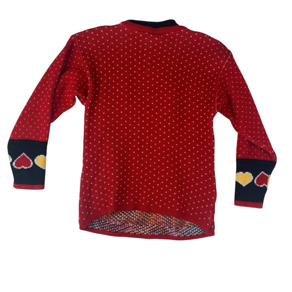 Warner Bros. Space Jam women's medium love bugs bunny Lola basketball sweater 90 Red - Image 2