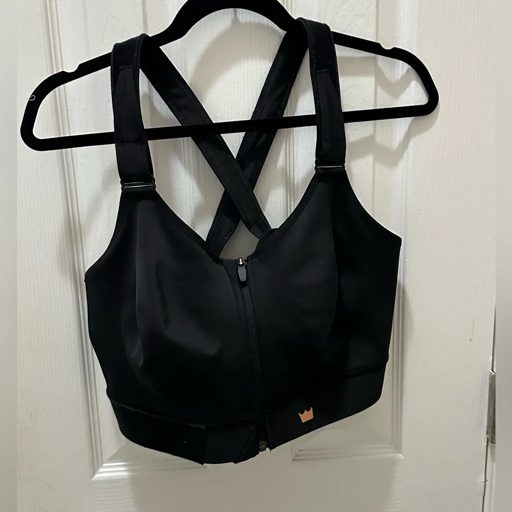 SHEFIT high impact adjustable bra size 4X black gold - Image 4