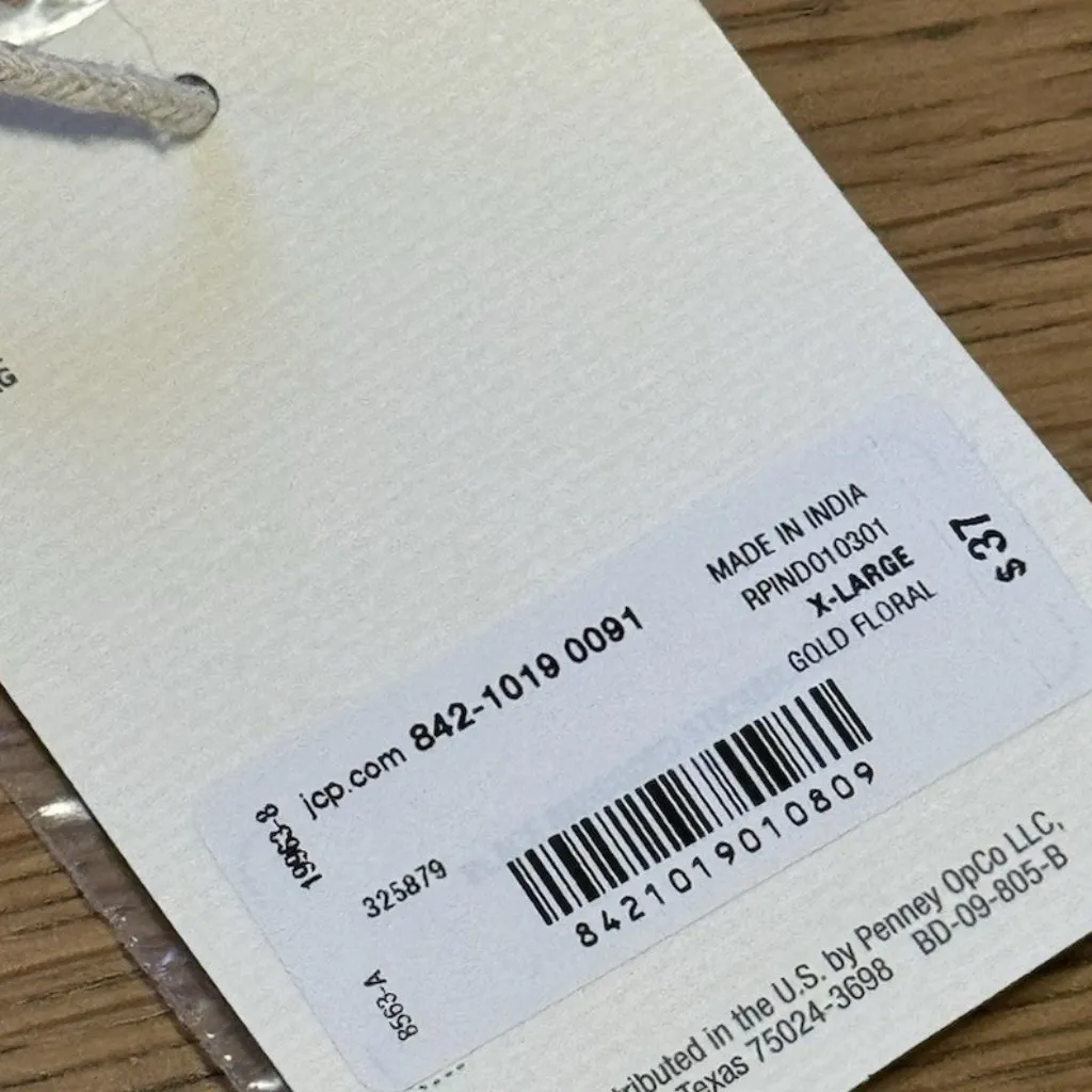 Ana A New Approach Women Blouse Long Sleeve Sz XL Gold Floral Kimono Sleeve NWT‎ - Image 6