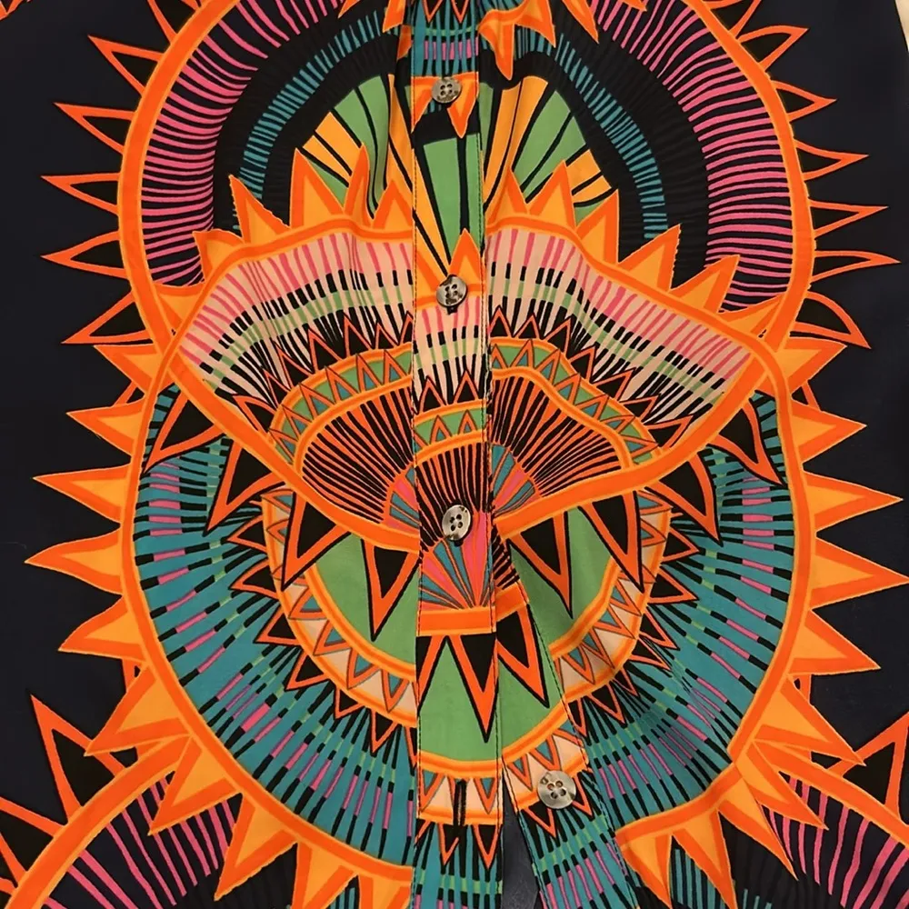 Mara Hoffman Printed Spaghetti Strap Midi Dress - Image 7