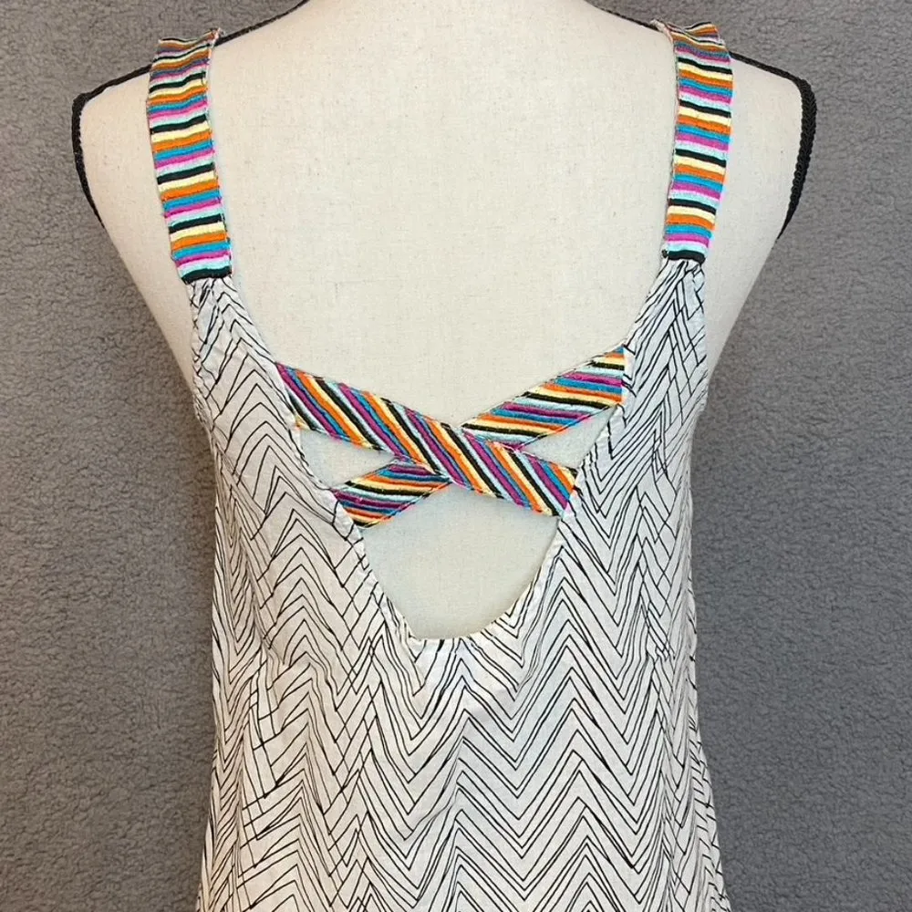 Rip Curl Coverup Dress Rainbow Straps Criss-Cross Back Beach Pool Swim Size XS - Image 6