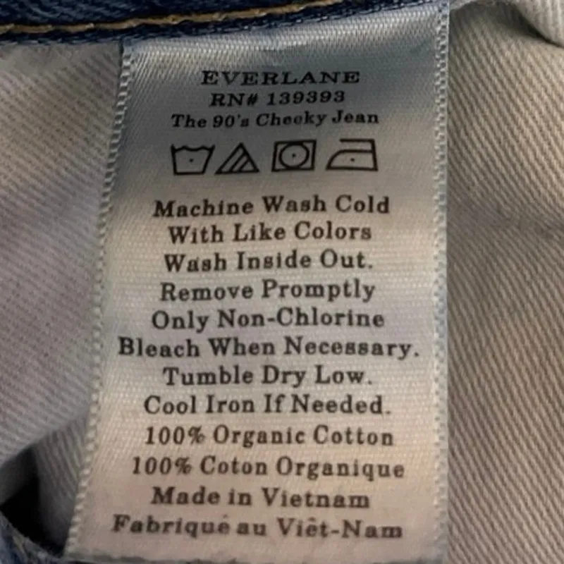 Everlane 90's Cheeky Blue Wash Straight Leg High Waist Crop Ankle Denim Jeans 25 - Image 5