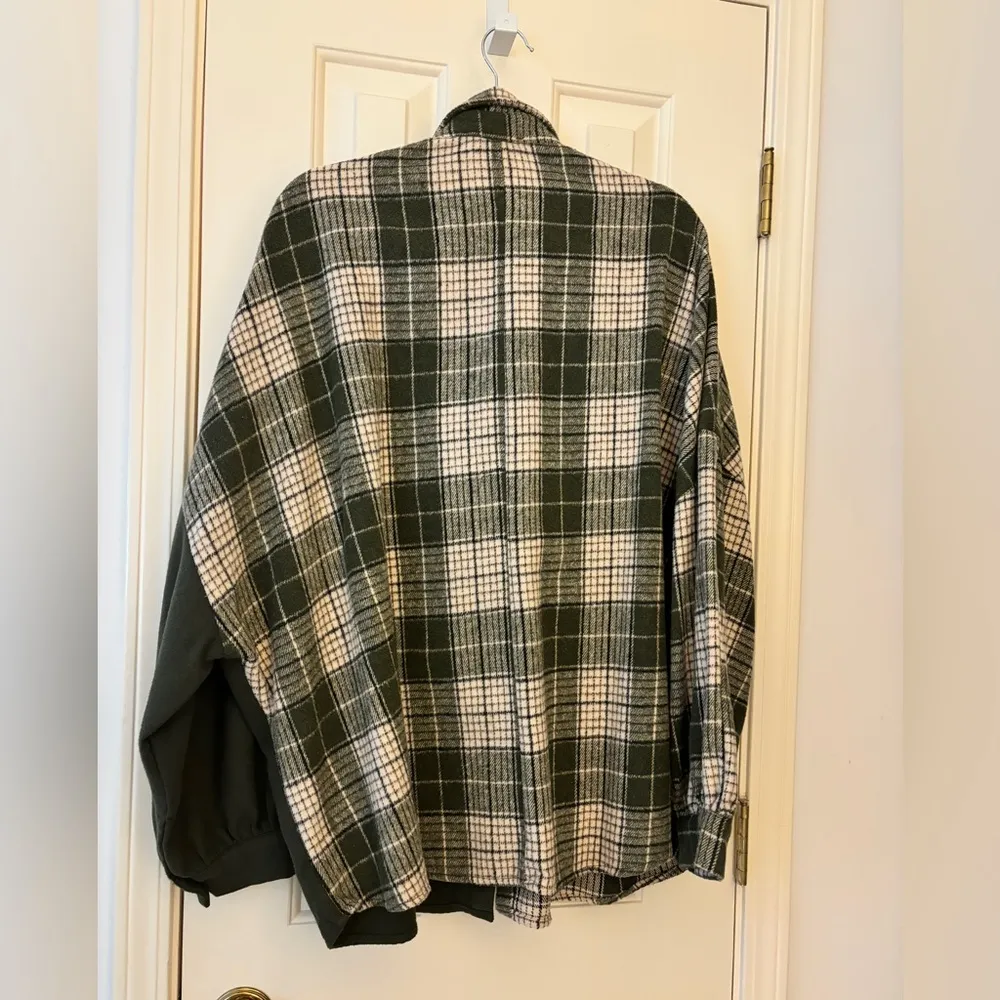 Green and Plaid Button-Up Shirt - Image 3