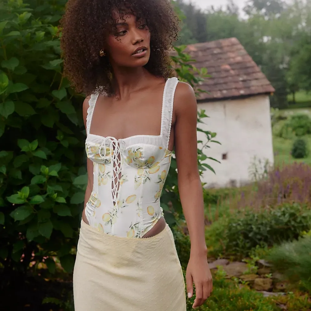 NEW For Love & Lemons x FP Cassandra Bodysuit - Image 3