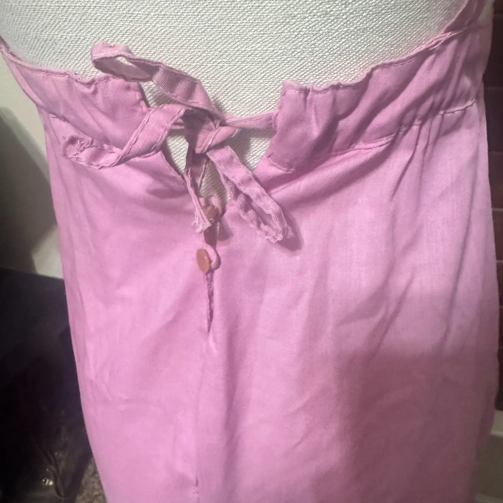 Vtg 70s Young Edwardian Dress By Arpeja Pink Tiered Prairie Cottage Hippie sz S - Image 7