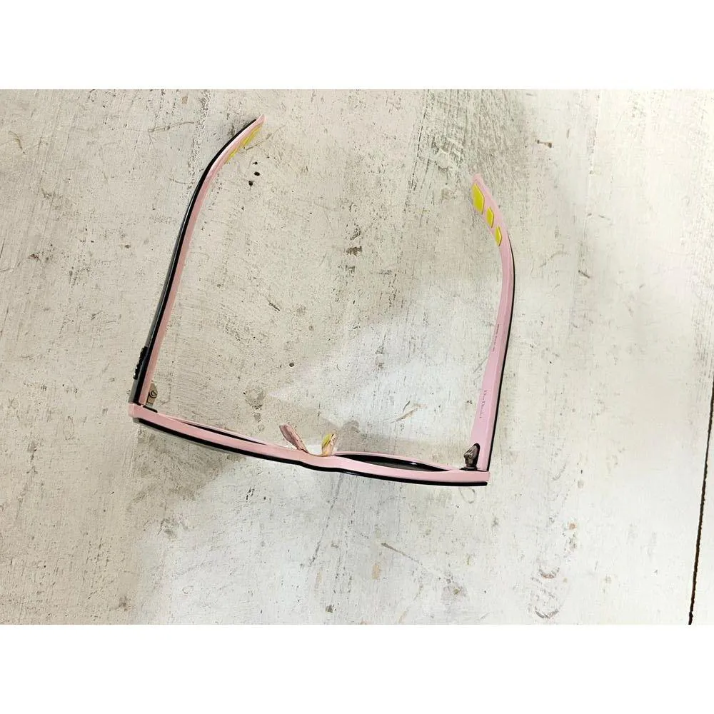 Dior Decale1 BR0 (HD) Navy Blue/Pink Frame Shaded Gray Lens Cat-Eye Sunglasses - Image 5