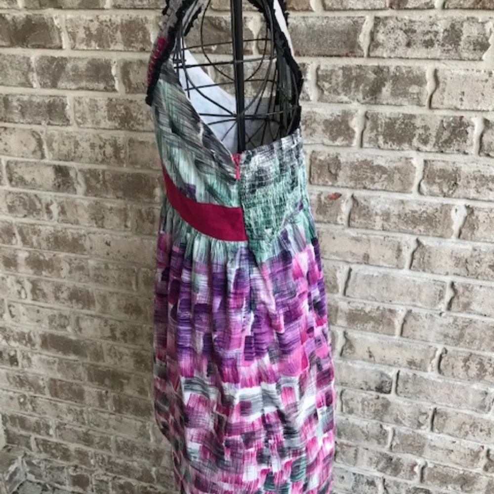 Lulumari Sundress Smocked Side Zip Lined - Image 4