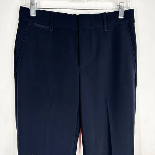 Vince Size 4 Pants Navy Blue Trousers‎ Solid Mid Rise Slim Straight Career 1417 - Image 3