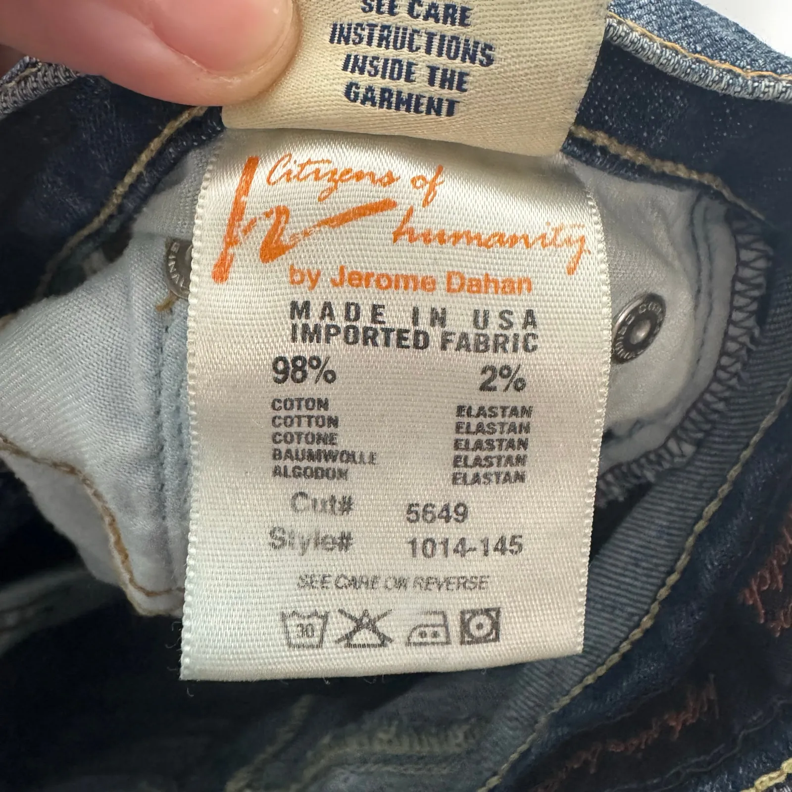 Citizens Of Humanity Amber Stretch High Rise Bootcut Jean Women 27 Blue Western - Image 13