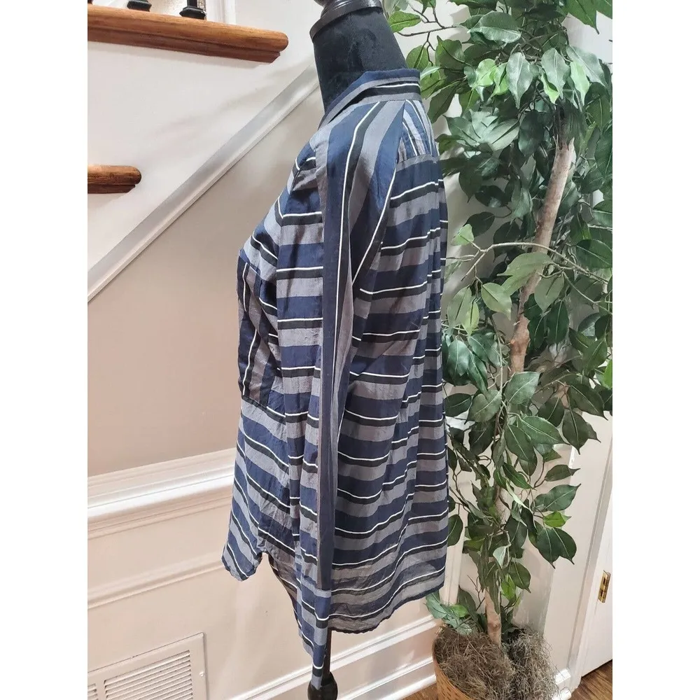 Humanoid Women Multicolor Cotton Collared Long Sleeve Button Down Casual Shirt M Size M - Image 6