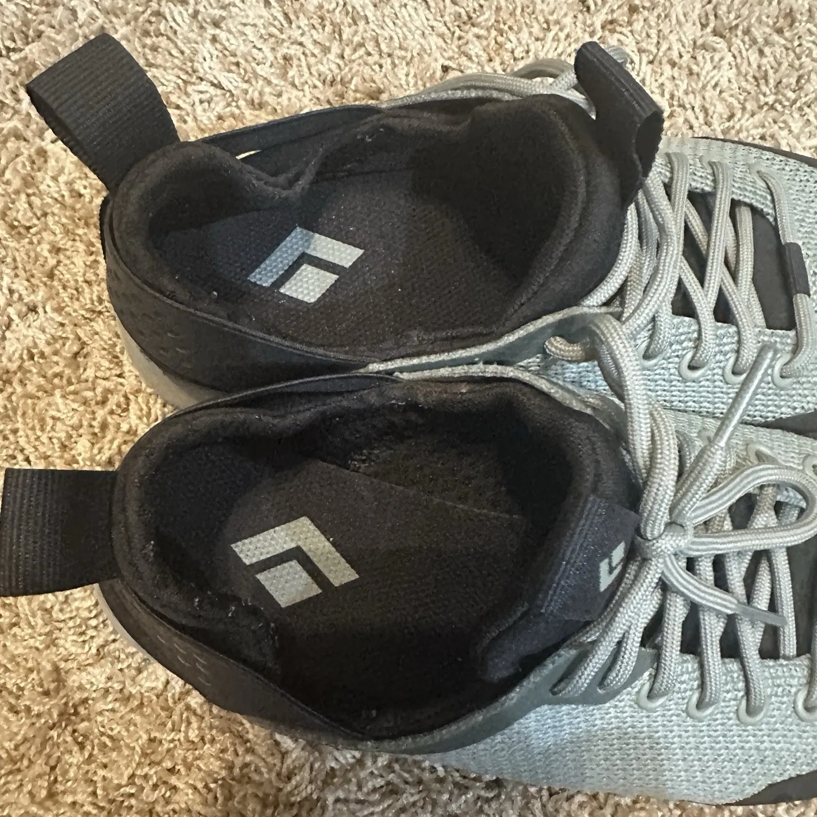 BLACK DIAMOND EQUIPMENT Lace Up Rock Climbing Shoes Womens Size 7 Blue Green - Image 7