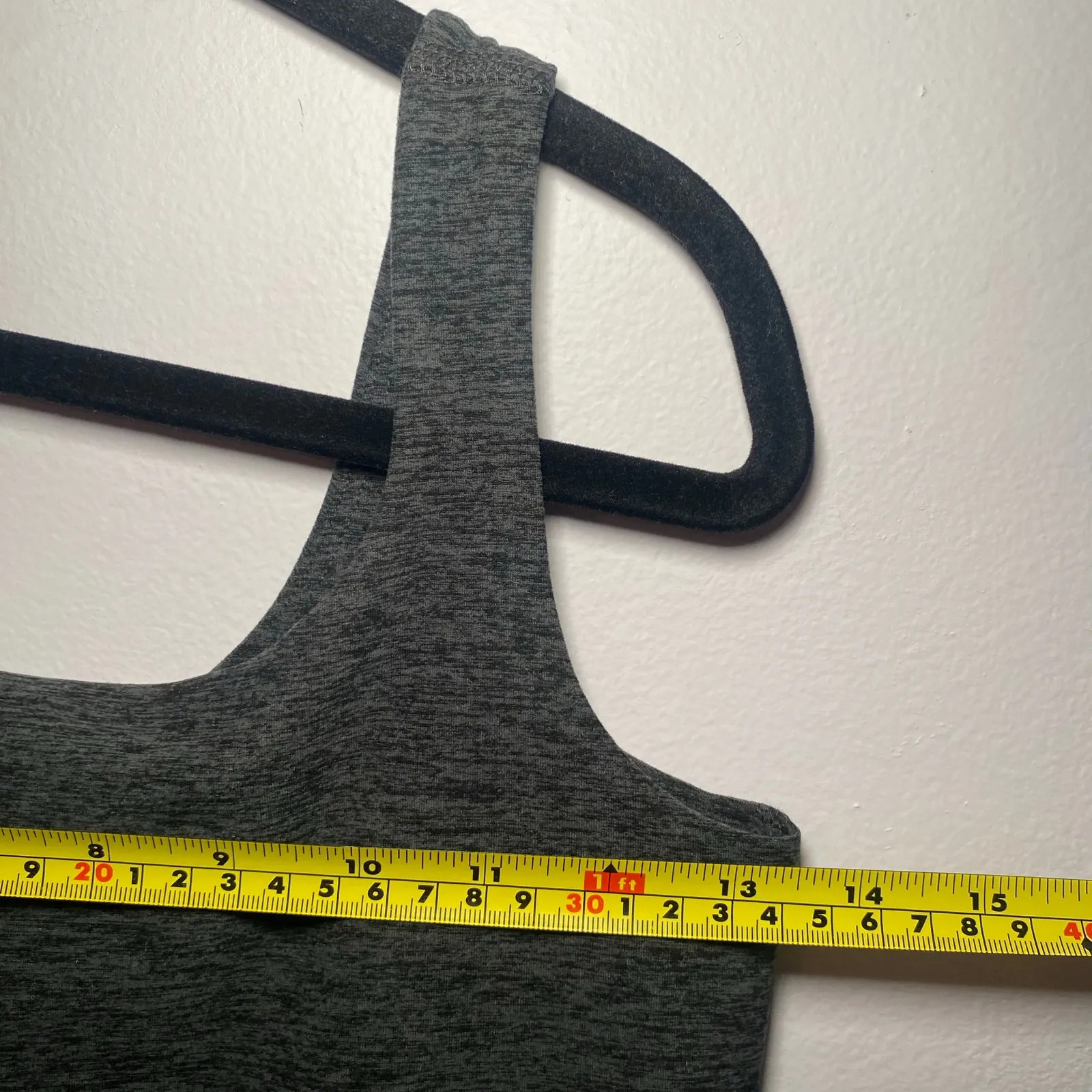 Beyond Yoga One and Only Heathered Gray One Strap Mini Dress Athleisure Small - Image 9