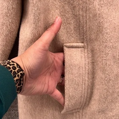 London Fog Wool Coat 14‎ Oatmeal Minimalist - Image 3