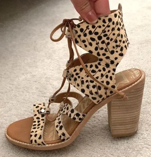 Dolce Vita Leopard Lace Up Heel  - Image 3
