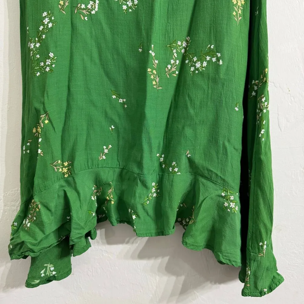 Faithfull the Brand Emilia Green Floral Print
Midi Dress Size 2 - Image 5