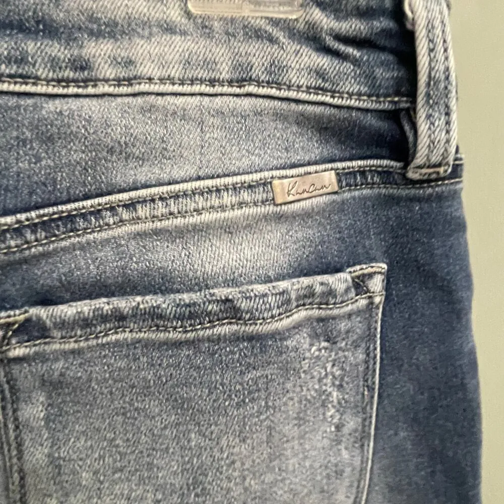 Kancan Size 11 Distressed Jean Raw Hem Sz 29 Stretch Blue - Image 5