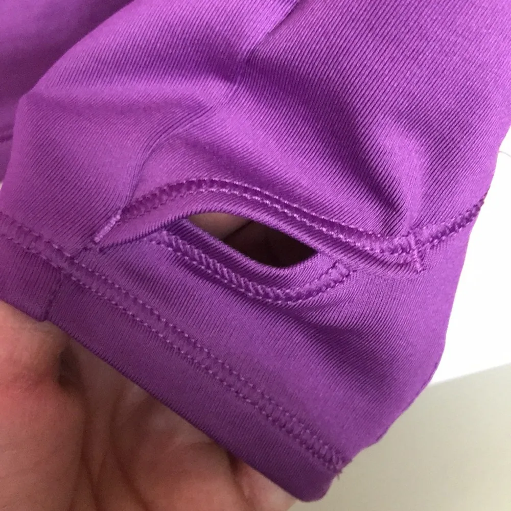 Under Armour Women’s Cold Gear Graphic Print Logo Purple Long Sleeve Shirt - Image 5