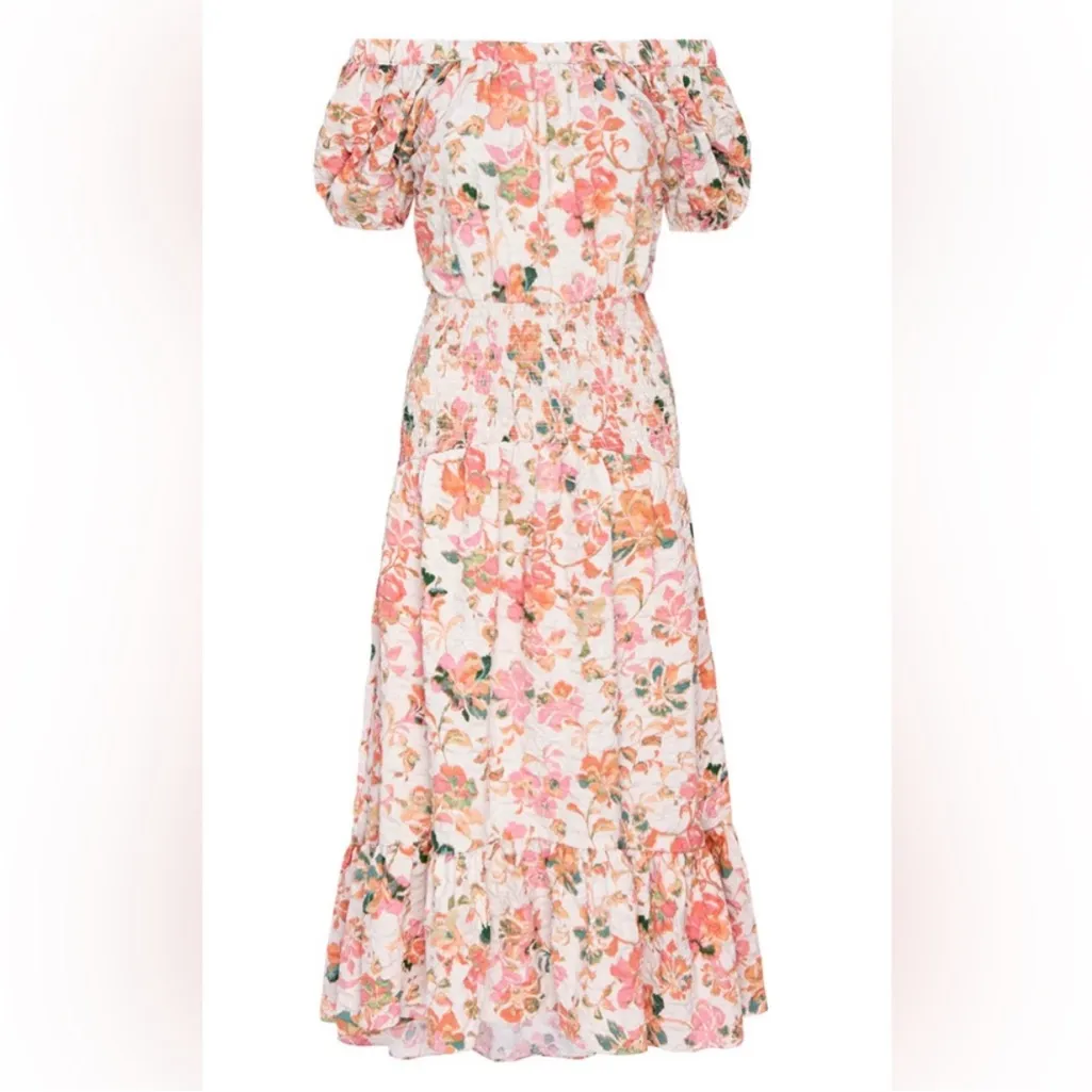 MISA Los Angeles Paola Dress - Persimmon Crinkle - Image 5