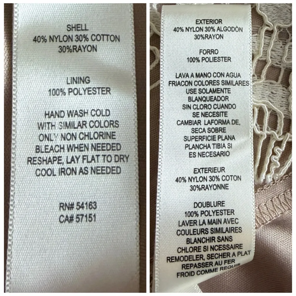 Eliza J New Cocktail Dress Ivory Cream Lace 3/4 Sleeve Shift Women’s Size 18W - Image 10