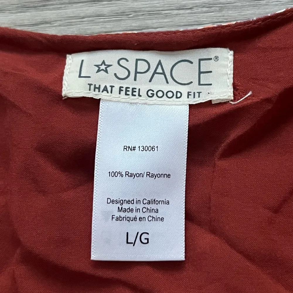 L*Space Stay Golden Cut Out Dress in Lily of the Valley Floral Print | Large - Image 9