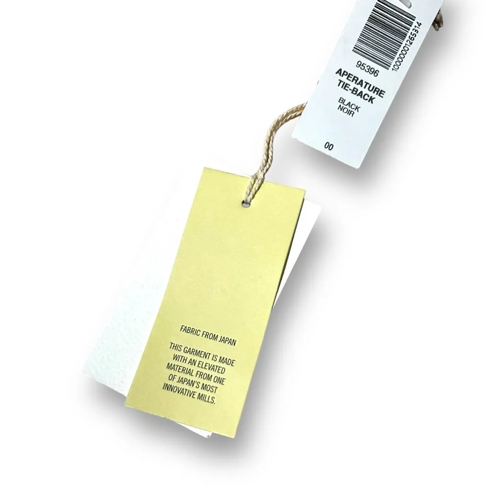 Aritzia Wilfred Aperature Black Tie Back Japanese Crepe Mini Dress 00 New - Image 7