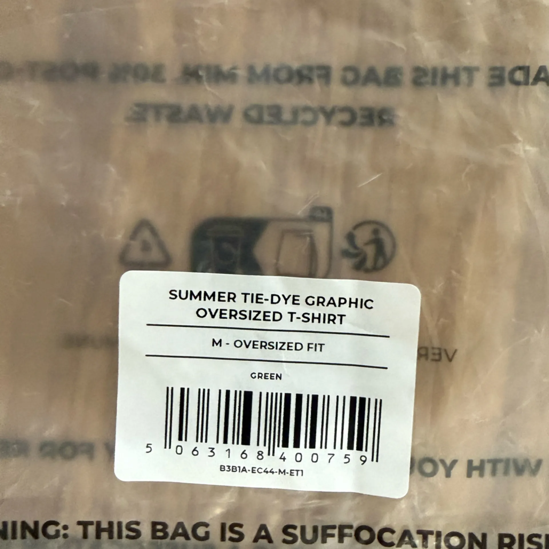 NWT Gymshark Tie-Dye Oversize Tee - Image 3