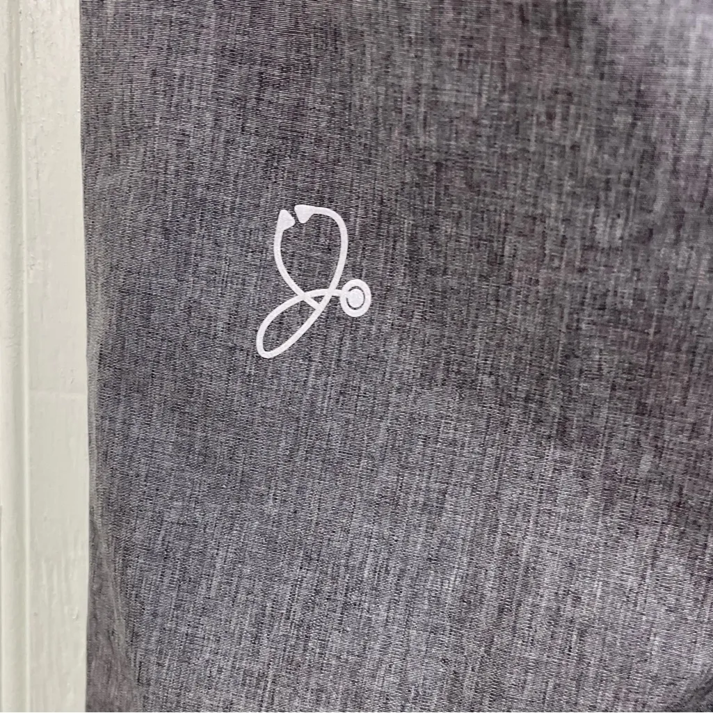 Jaanuu Charge Cargo Drawcord Pants in Gray Women's Size Medium Nursing Scrubs - Image 6