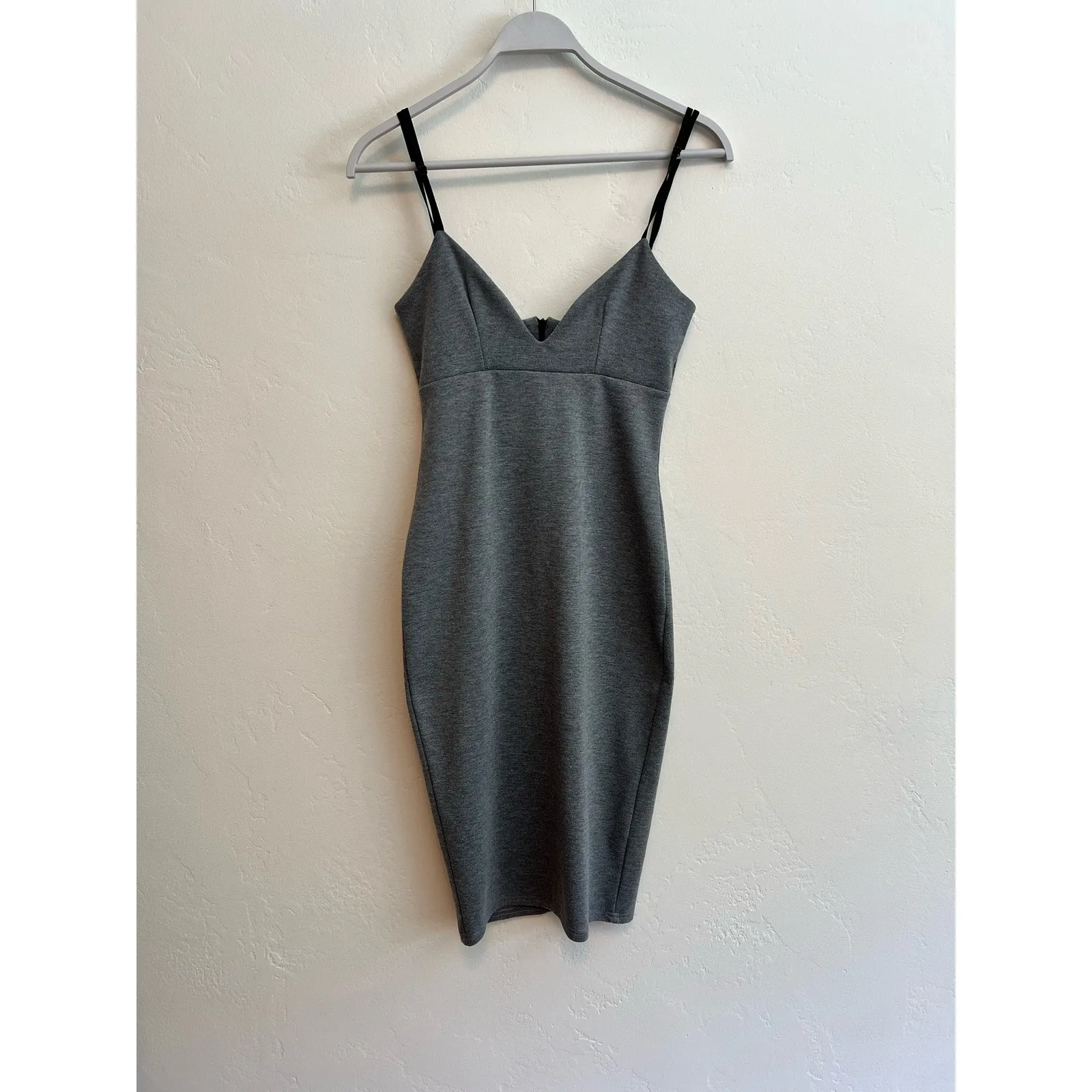 Misguided Gray & Black Bodycon Cocktail Party Dress From: Nordstrom Size 6 Small - Image 4