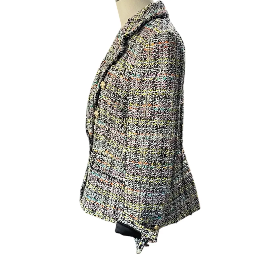 Generation Love Eliza double-breasted tweed blazer. size SMALL - Image 2