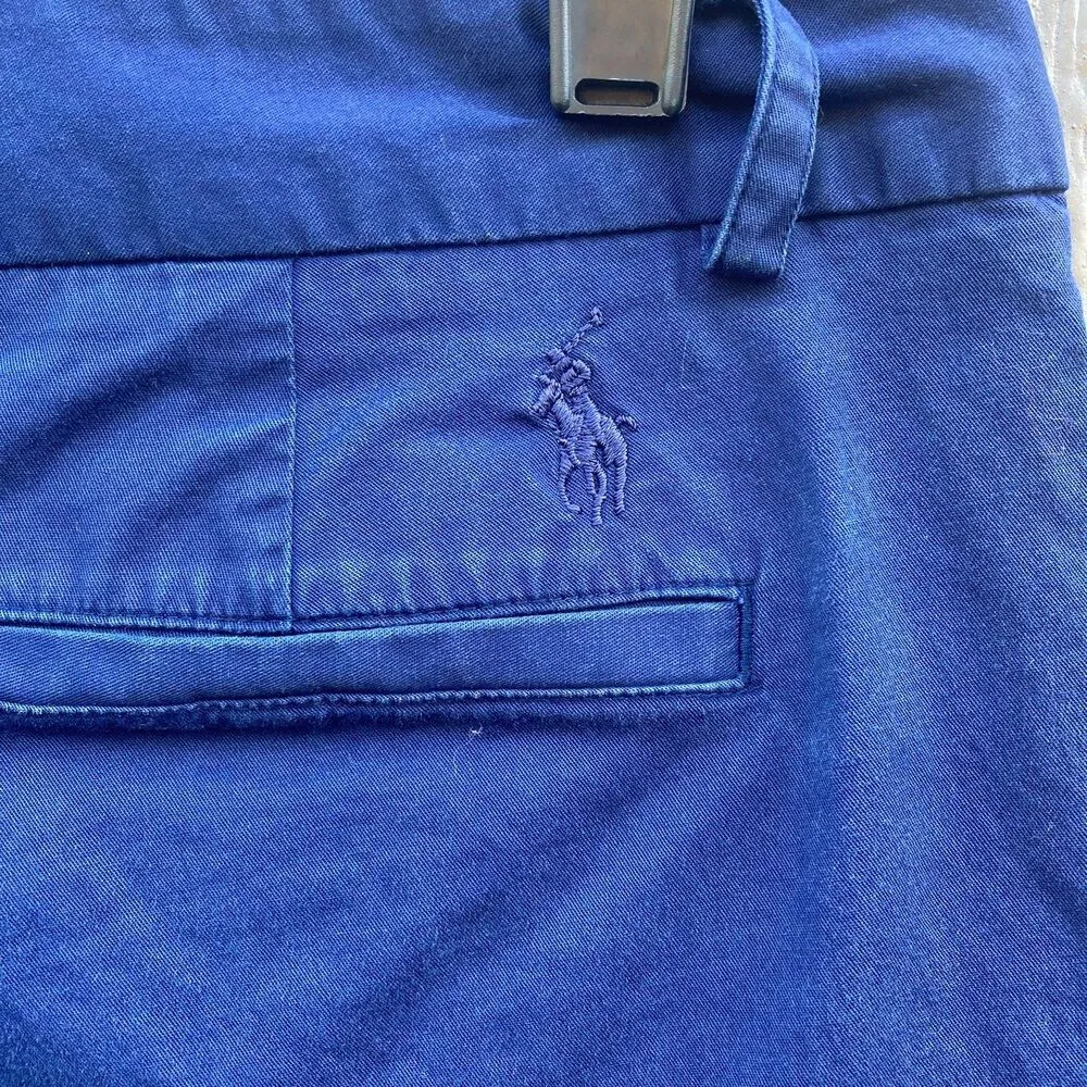 Ralph Lauren gold classic golf fit blue shorts  women’s size 8 - Image 3