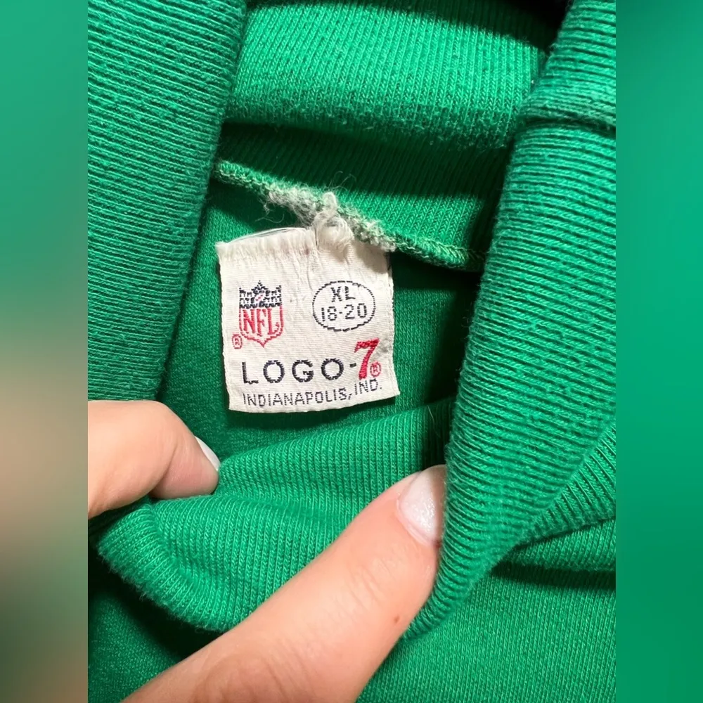 Women’s XL Super Vintage Green Bay Packers Embroidered Helmet Logo 7 Turtleneck - Image 5