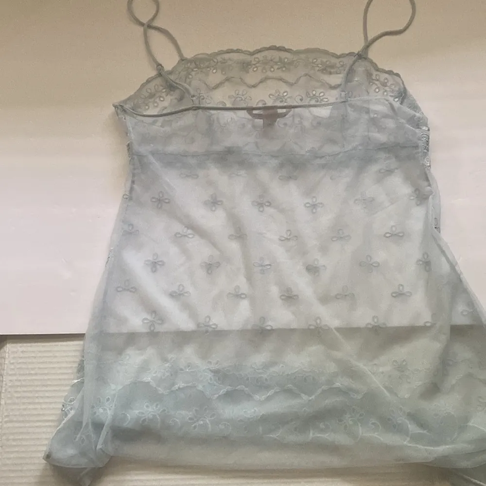 Victoria’s Secret 2010 sheer blue empire waist garden babydoll, size large - Image 3
