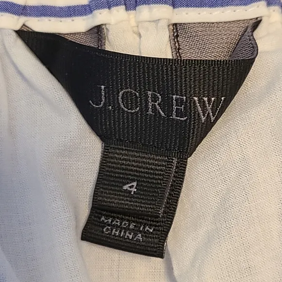 J. Crew White Lagoon Striped Ruffled Skirt‎ Size 4 - Image 4