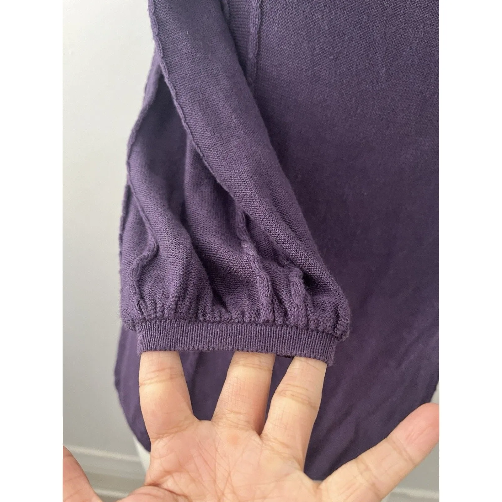 American Rag Purple Tunic M Indie Twee Fairy Whimsical Cottagecore Boho Hippie - Image 5