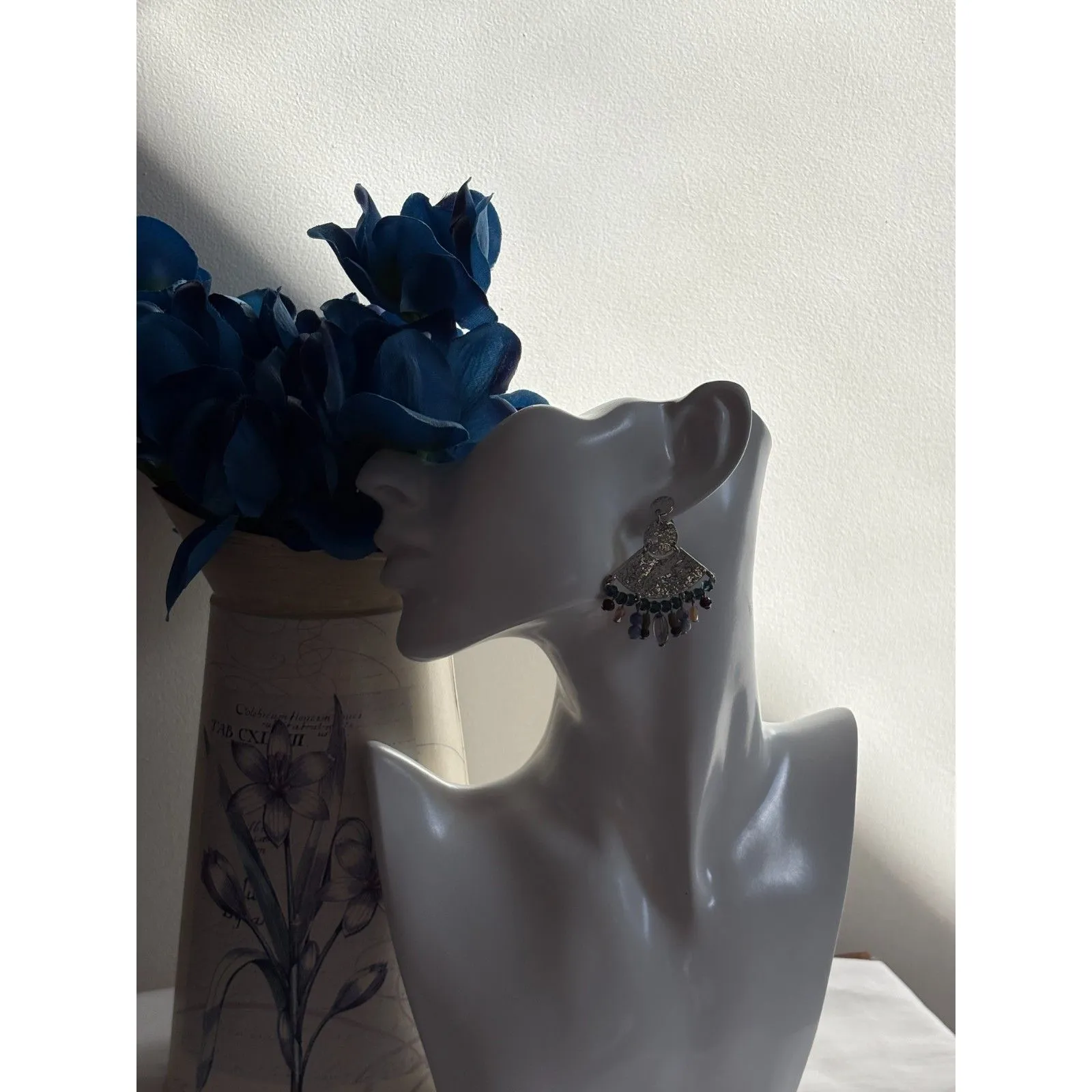 Catherines Beaded Chandelier Earrings NWT – 2" - Image 2