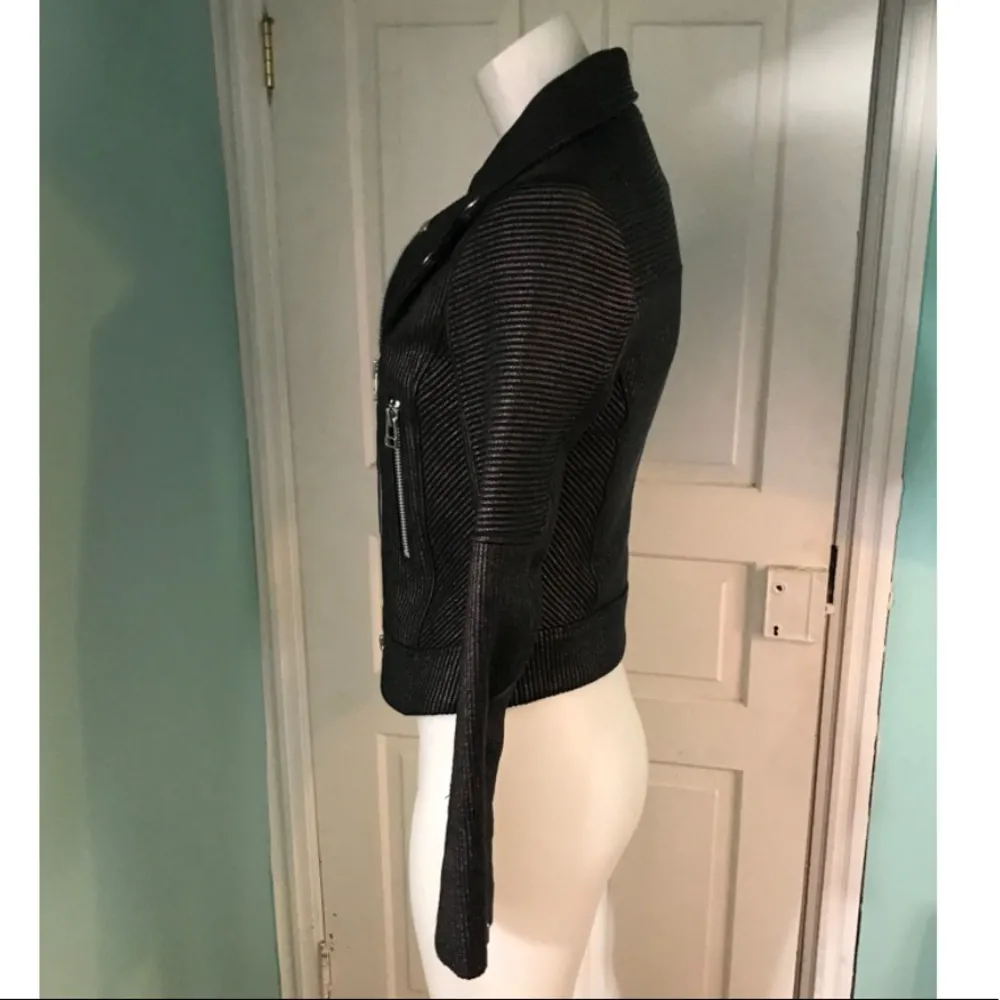 VERONICA BEARD BONITA BIKER MOTO JACKET Sz2 - Image 6