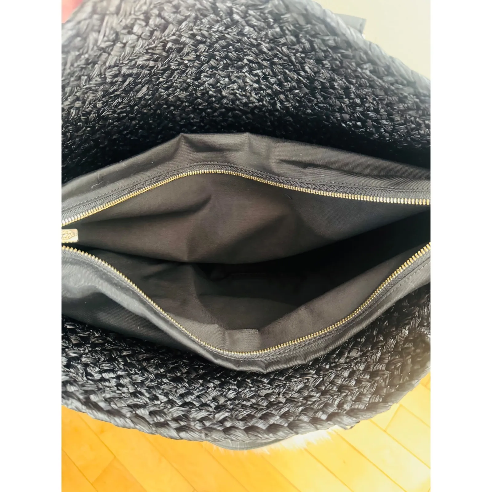 Helen Kaminski Pinimil Bridle Raffia Tote Bag, Black, Designer Luxury, NWT Black - Image 8