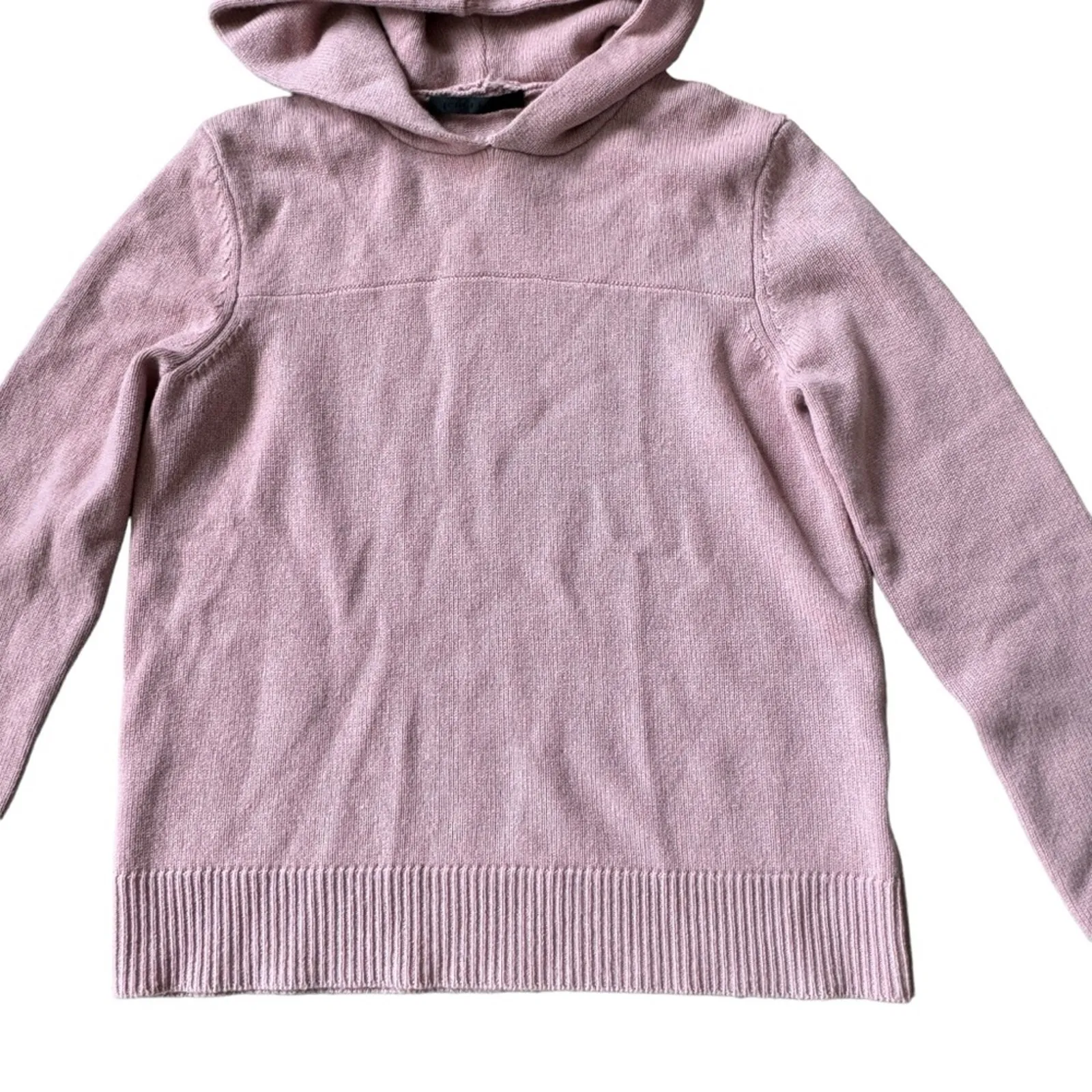 Jenni Kayne Cashmere Pullover Hoodie Pink - Image 5