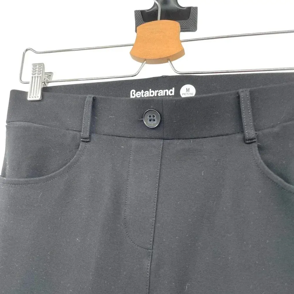 Betabrand Straight-Leg 7-Pocket Dress Pant Yoga Pants Black‎ Size Medium Petite - Image 5