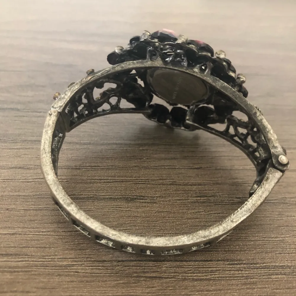 Beaded bracelet watch Silver - Image 4