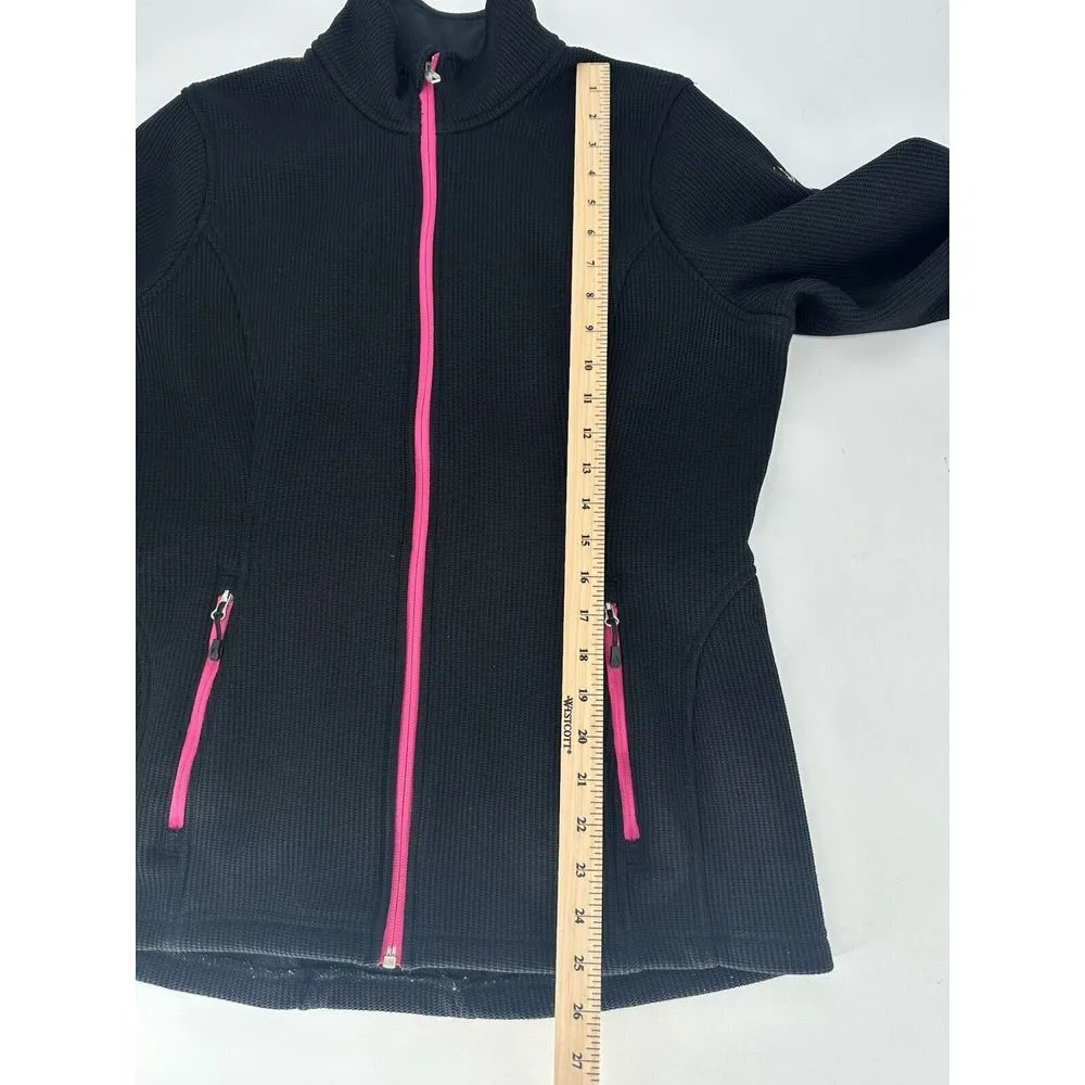 Spyder Bandita Full Zip Stryke Jacket Women's Size Large Fleece Lined Knit Black - Image 11