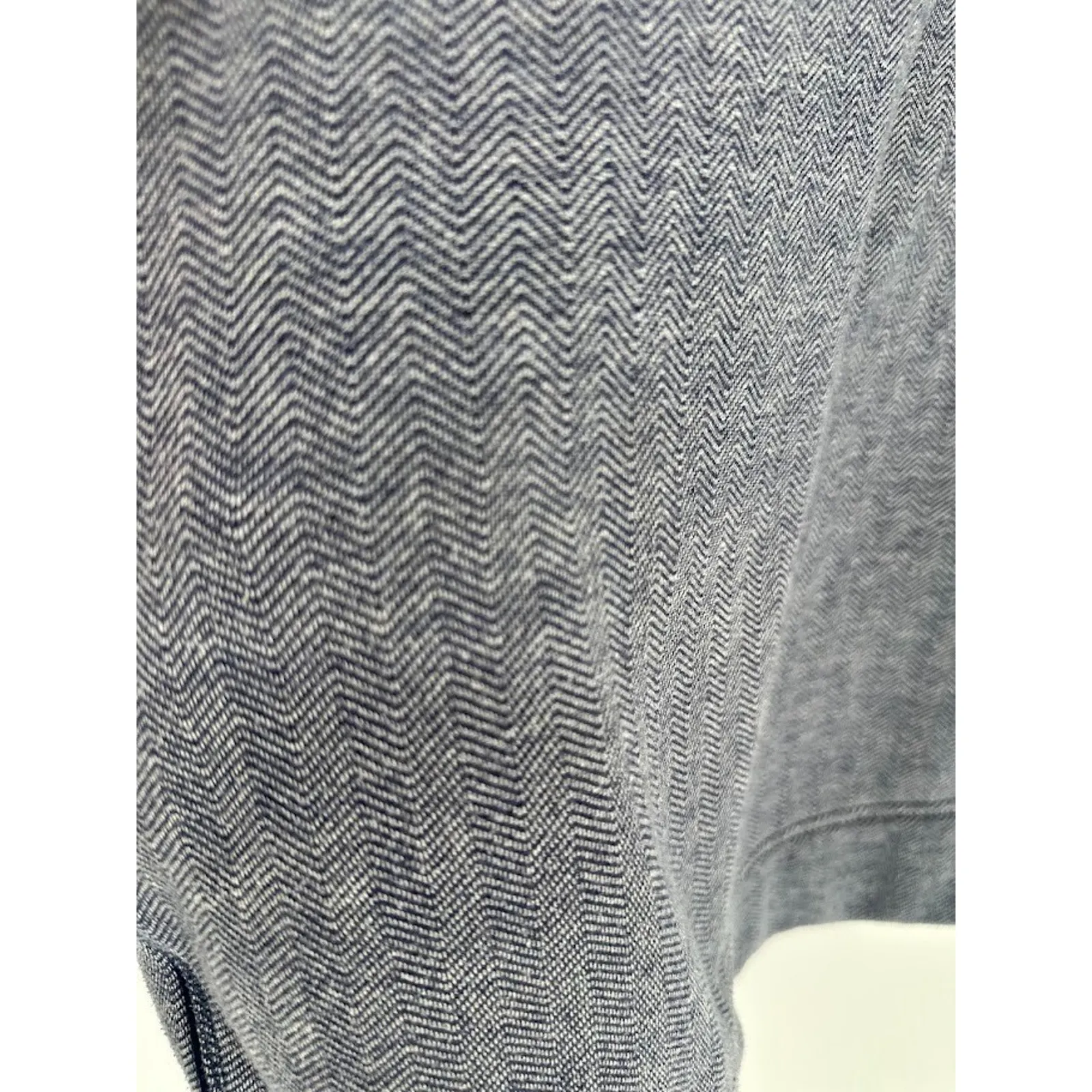 Vineyard Vines Dress XL Blue Varsity Sweatshirt Mini Preppy Coastal Pockets - Image 4